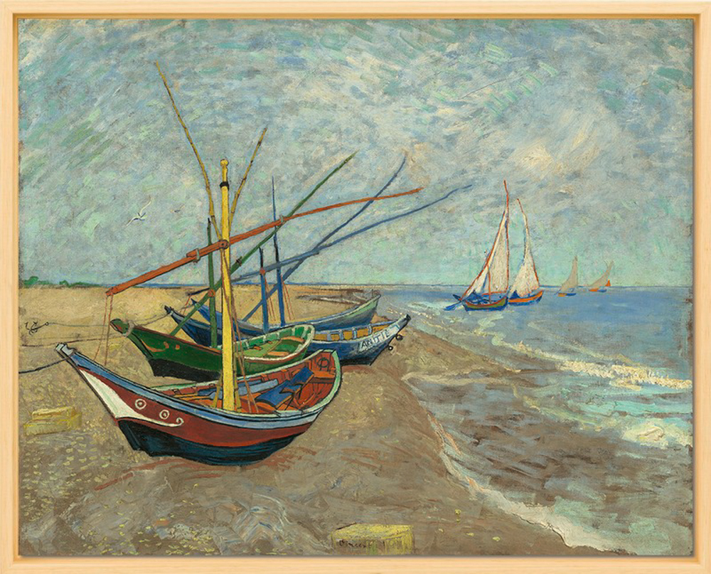 Museum Gicléeprint - Bateaux de Pêche sur la Plage des Saintes-Maries de Vincent van Gogh