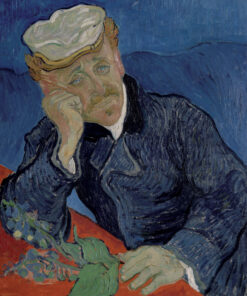Museum Gicléeprint - Portrait du Docteur Gachet sans Livres de Vincent van Gogh