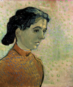 Museum Gicléeprint - Portrait de Jeune Femme à la robe orange de Vincent van Gogh