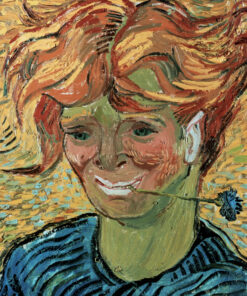 Museum Gicléeprint - Portrait de jeune homme à Auvers de Vincent van Gogh
