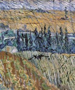 Museum Gicléeprint - Pluie sur Auvers de Vincent van Gogh