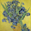 Museum Gicléeprint - Vase aux Iris sur Fond Jaune de Vincent van Gogh