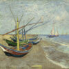 Museum Gicléeprint - Bateaux de Pêche sur la Plage des Saintes-Maries de Vincent van Gogh