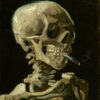 Museum Gicléeprint - Crâne de Squelette Fumant une Cigarette de Vincent van Gogh